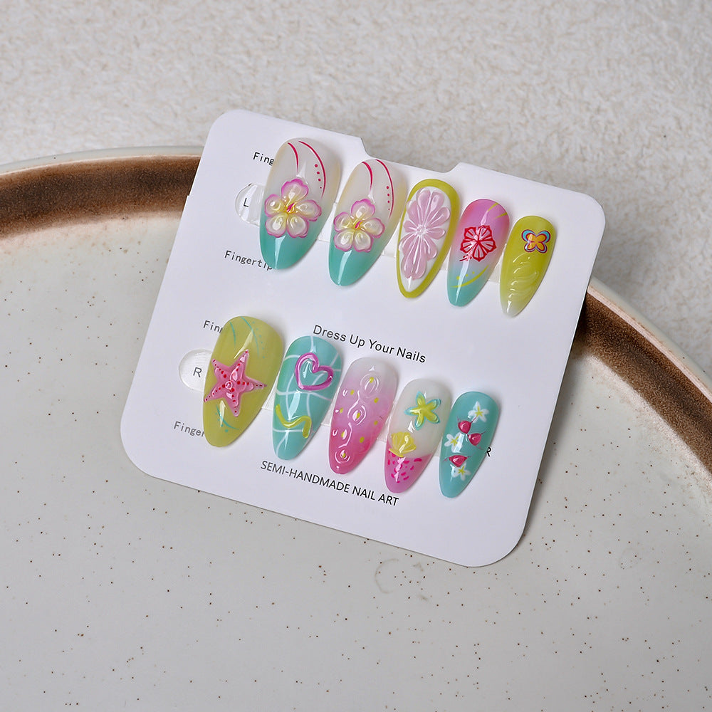 Artistic Themed Press-On Nail Collection Stornfield