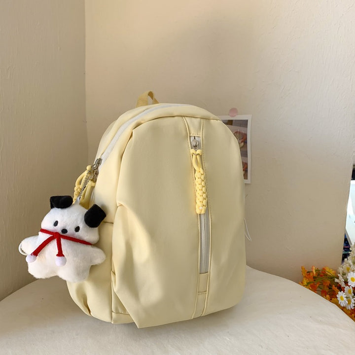 Backpack with Cute Plush Keychain and Practical Storage Stornfield