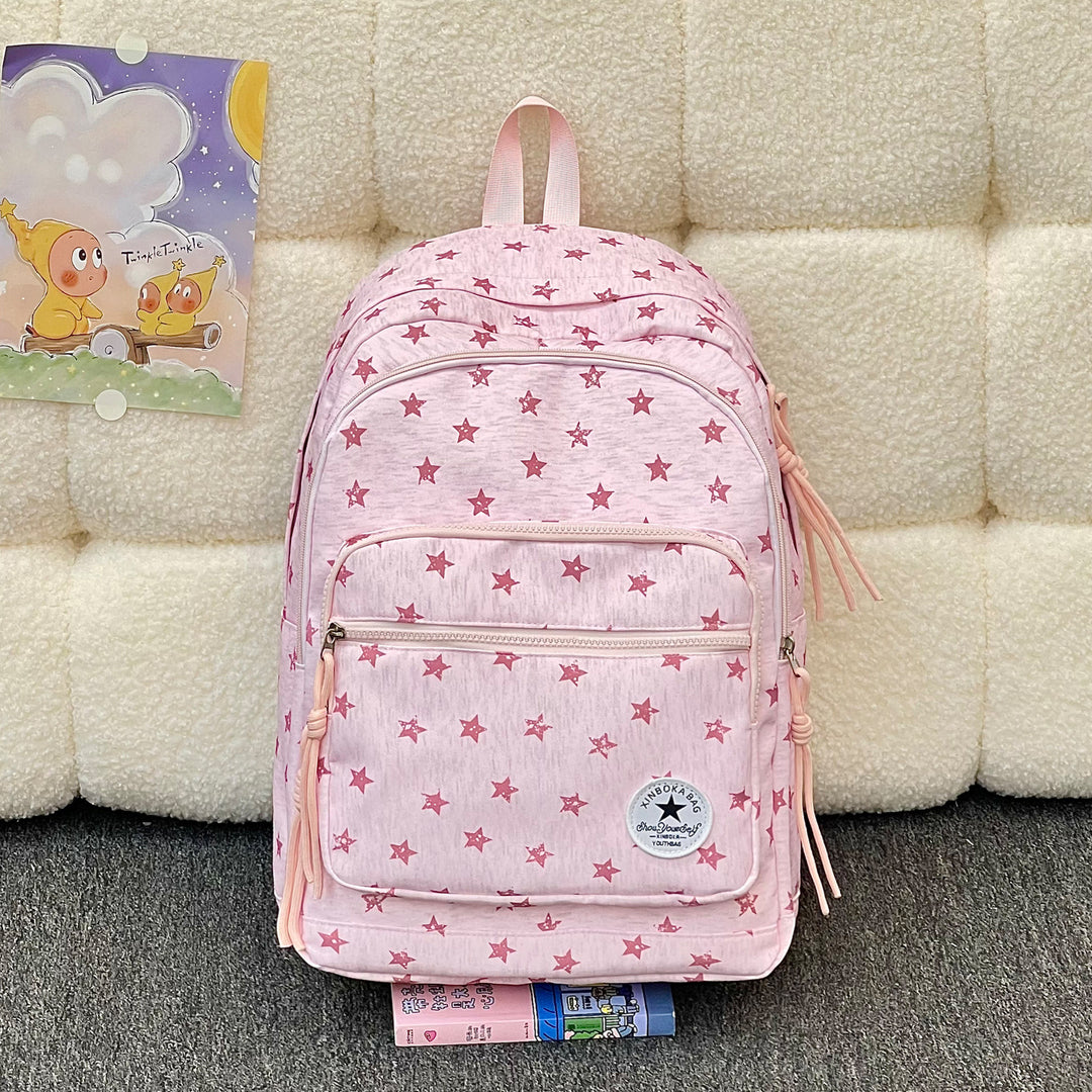 Star-Embellished Casual Backpack Stornfield