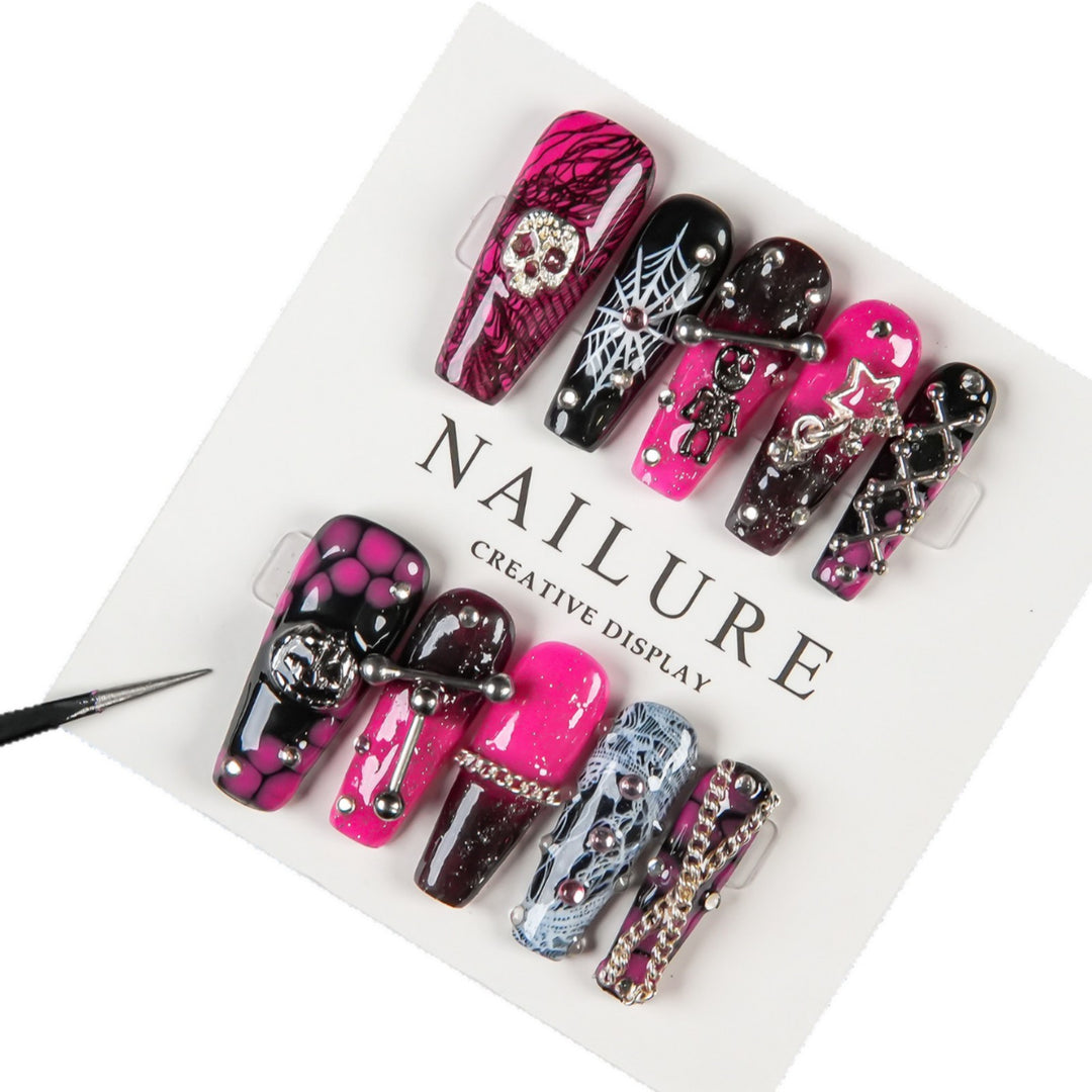 Artistic Gothic Press-On Nail Set