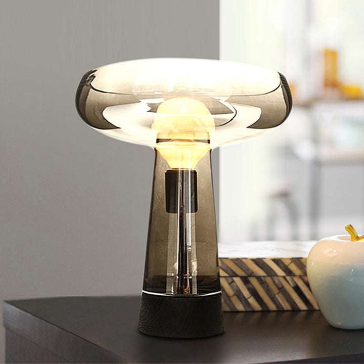 Elegant Transparent Glass Table Lamp