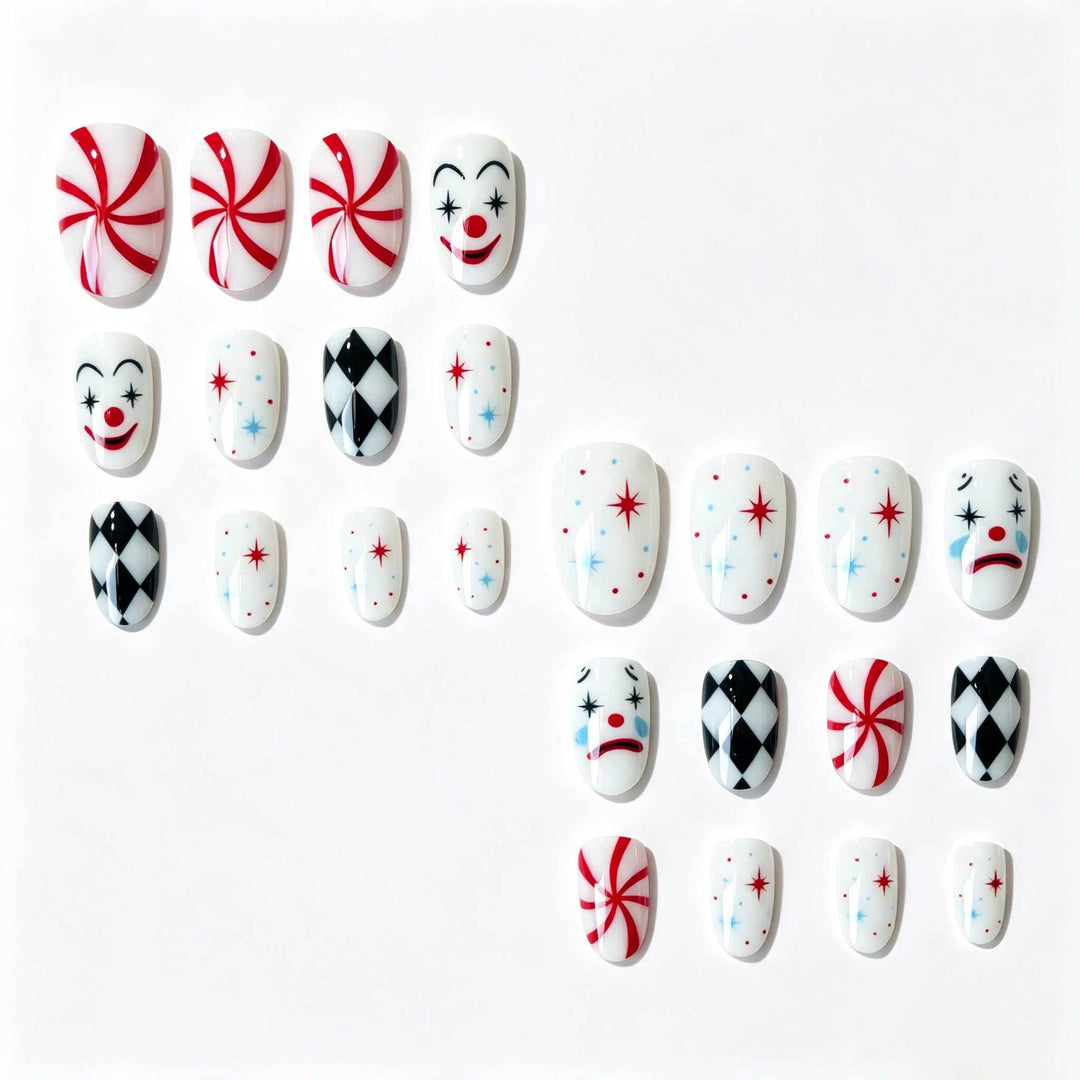 Artistic Playing Card Inspired Nail Art Set
