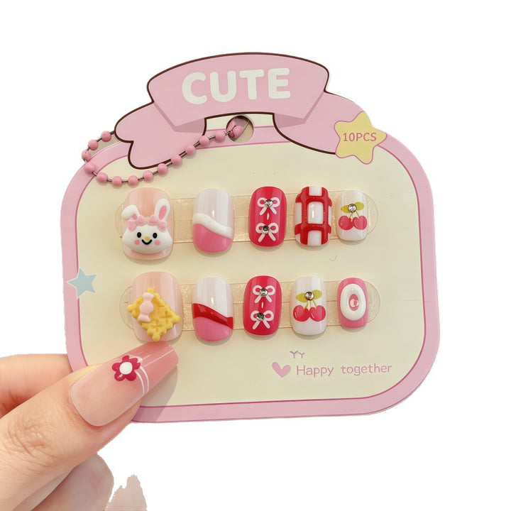 Colorful Nail Art Artificial Nails with Summery Designs Stornfield