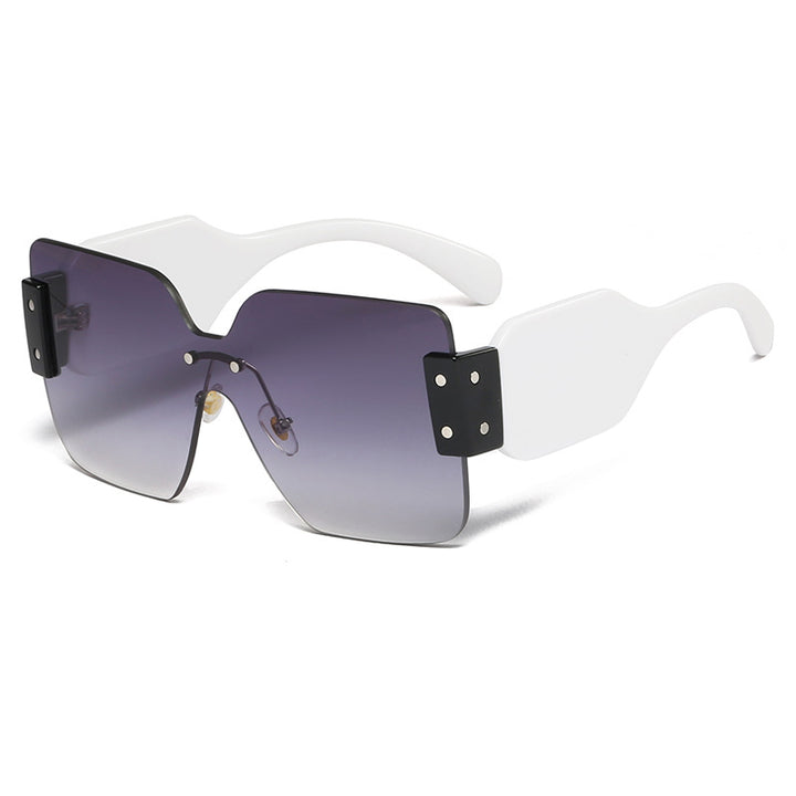 Women's fashionable flat sunglasses with creative design Stornfield