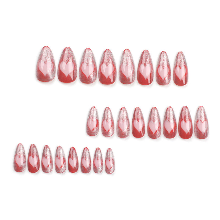 Artful Nail Extensions with Heart Design Stornfield