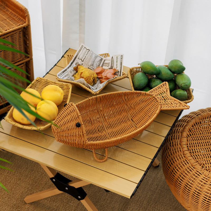 Decorative Woven Fish-Shaped Basket Stornfield