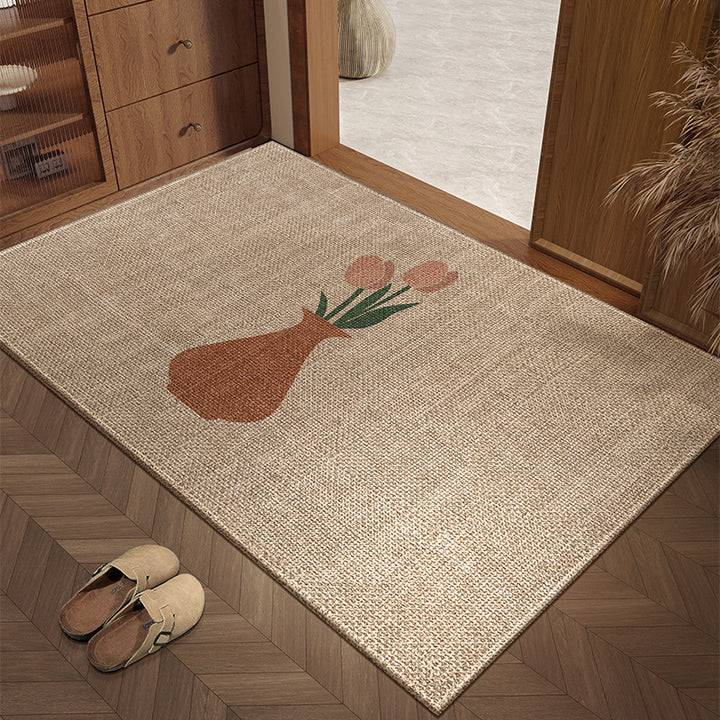 Decorative Floral Pattern Area Rug