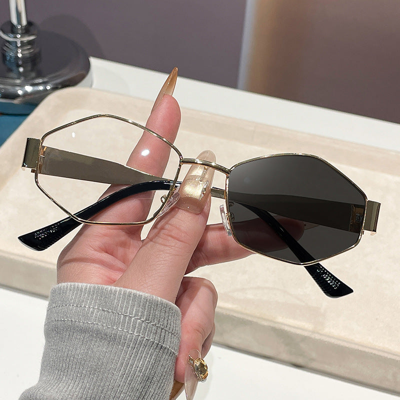 Women's fashionable sunglasses in elegant hexagonal design Stornfield