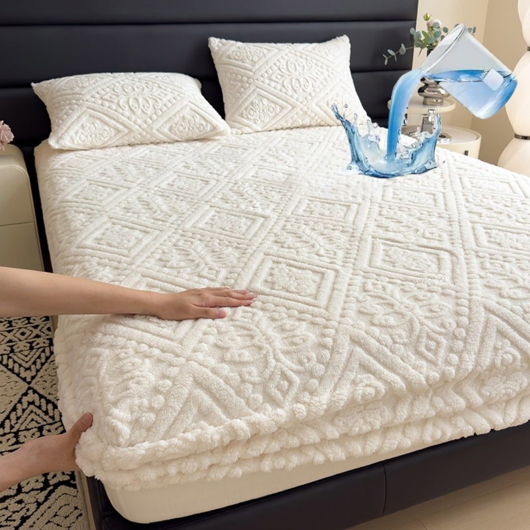 Luxurious Embossed Fleece Bedspread
