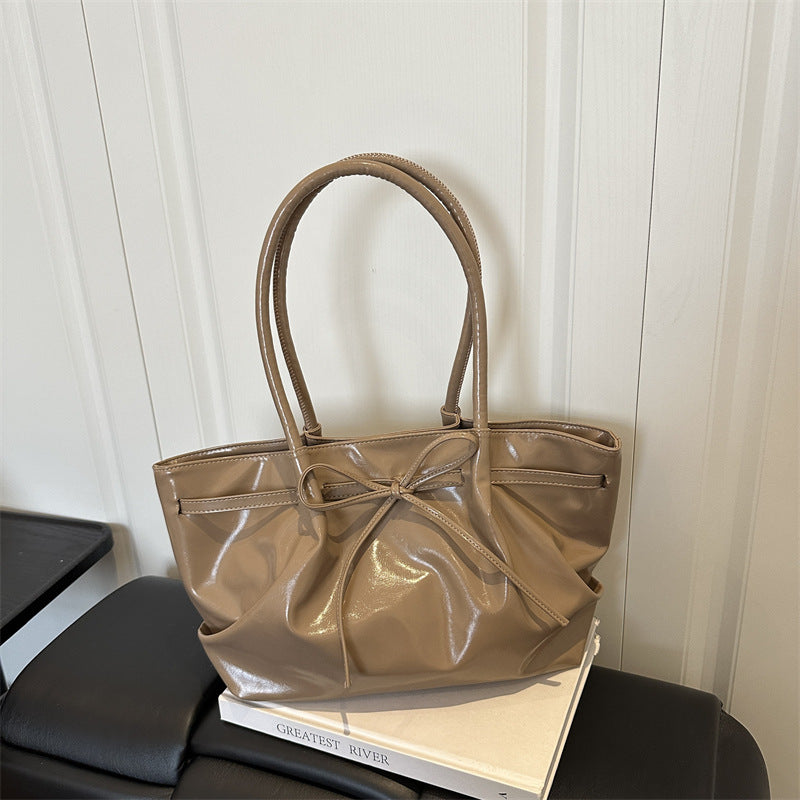 Stylish Patent Leather Tote Bag