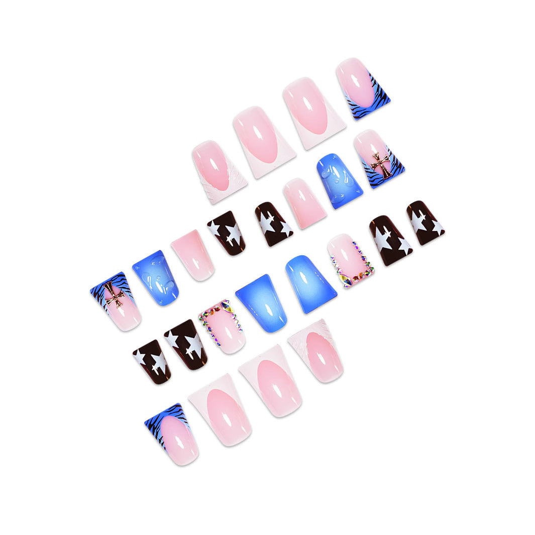 Creative Multi-Design Press-On Nails Stornfield