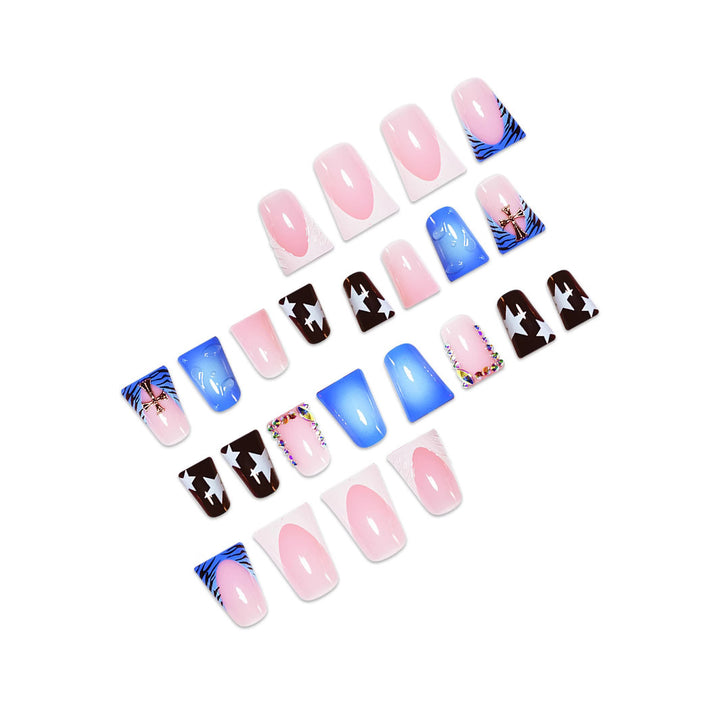 Creative Multi-Design Press-On Nails Stornfield