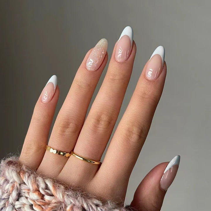 Artistic Nail Extensions with Elegant French Tip Stornfield