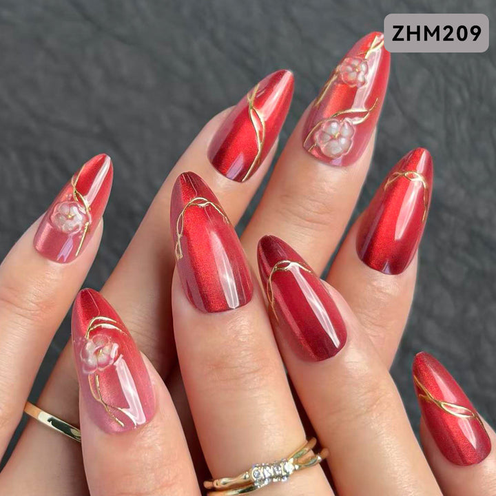 Decorative Press-On Nail Set Stornfield
