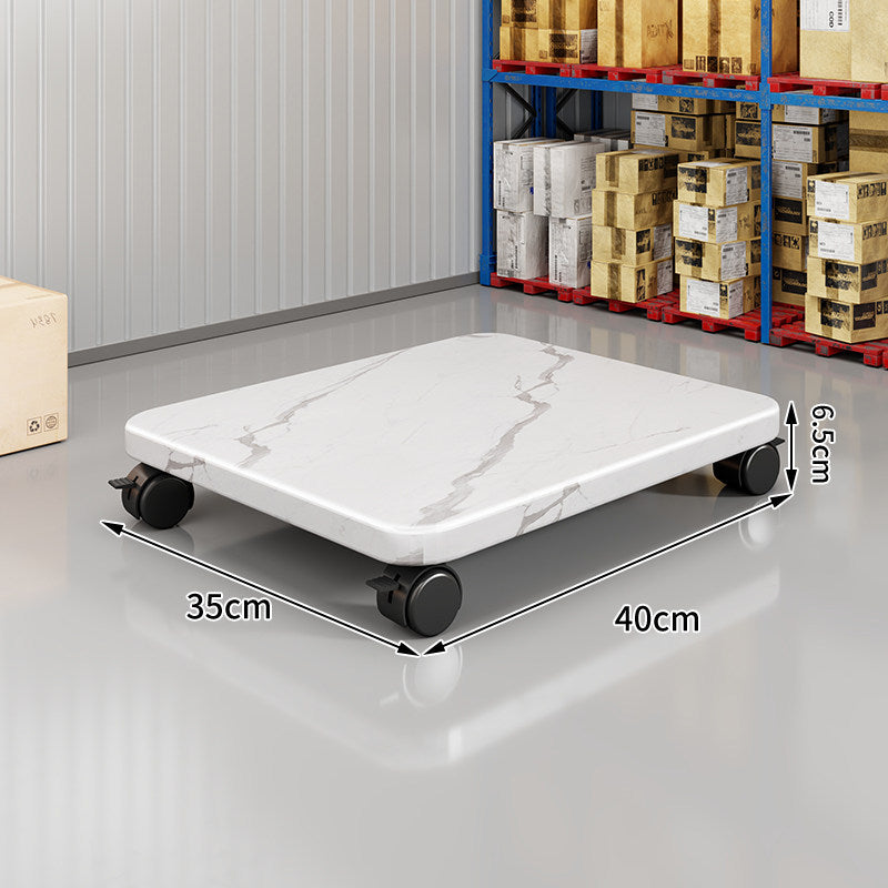 Low-Profile Rolling Plant & Furniture Base with Locking Swivel Casters