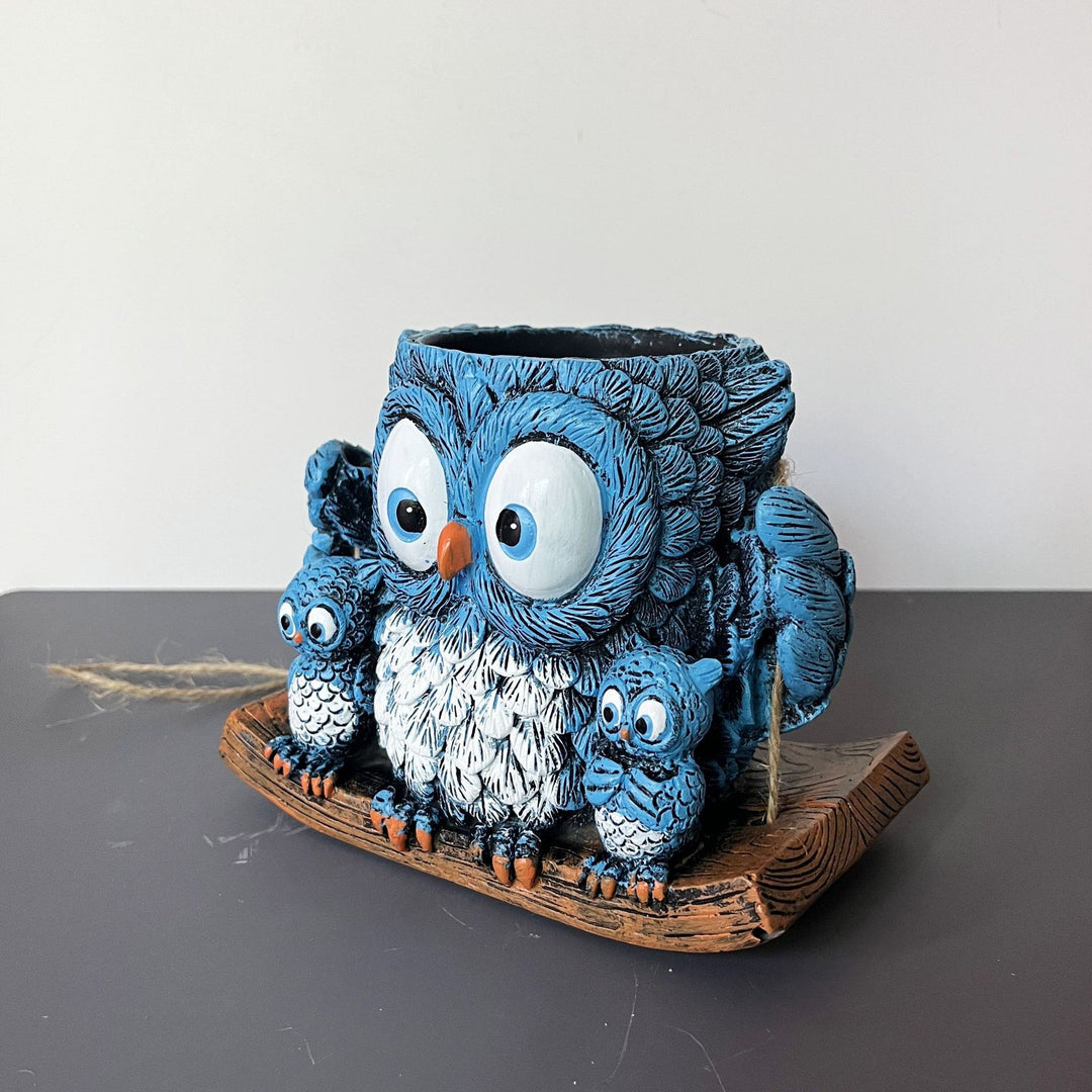 Owl-shaped decorative flower pot Stornfield