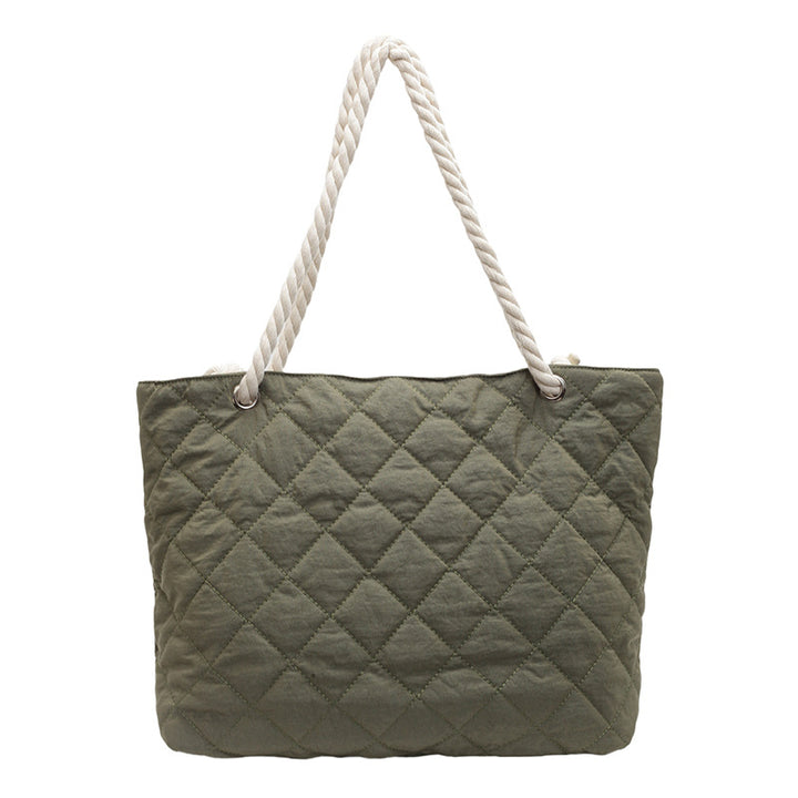 Quilted Beach Tote Bag
