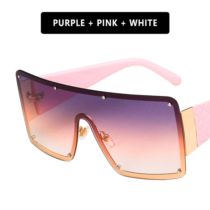 Women geometric oversized sunglasses with gradient lenses Stornfield