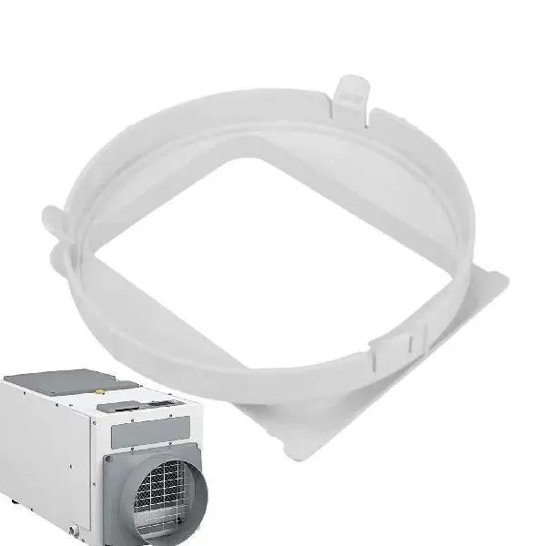 Unisex universal size universal window fan adapter with circular exhaust collar and quick release flange for portable air conditioners Stornfield