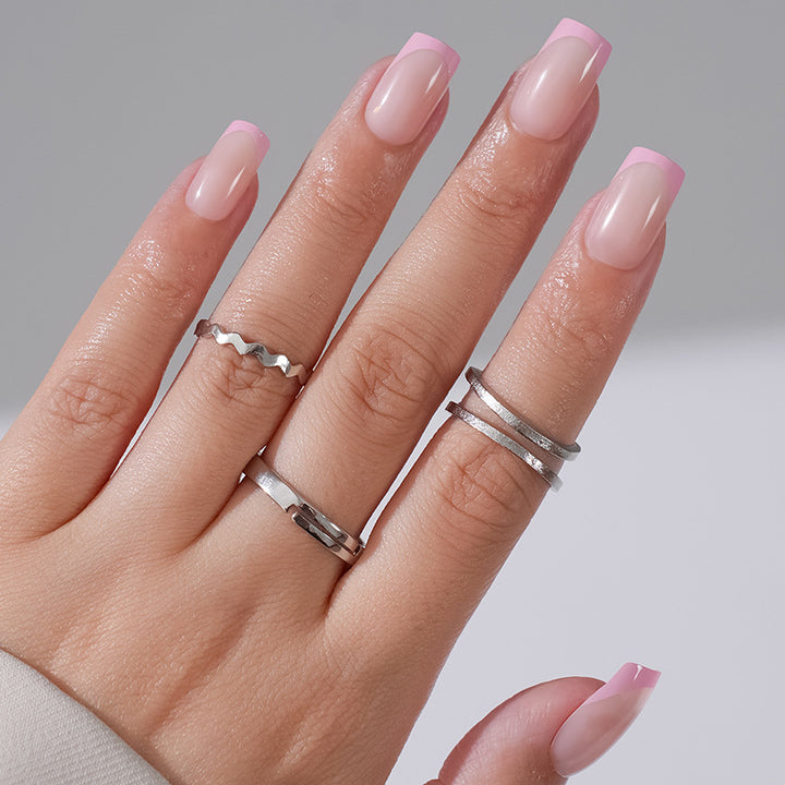 Minimalist Stackable Ring Set