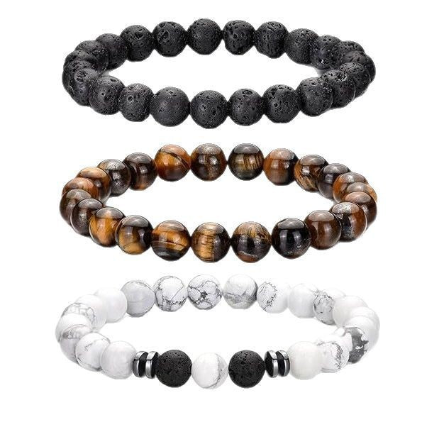 Natural Stone Beaded Bracelet Set Stornfield