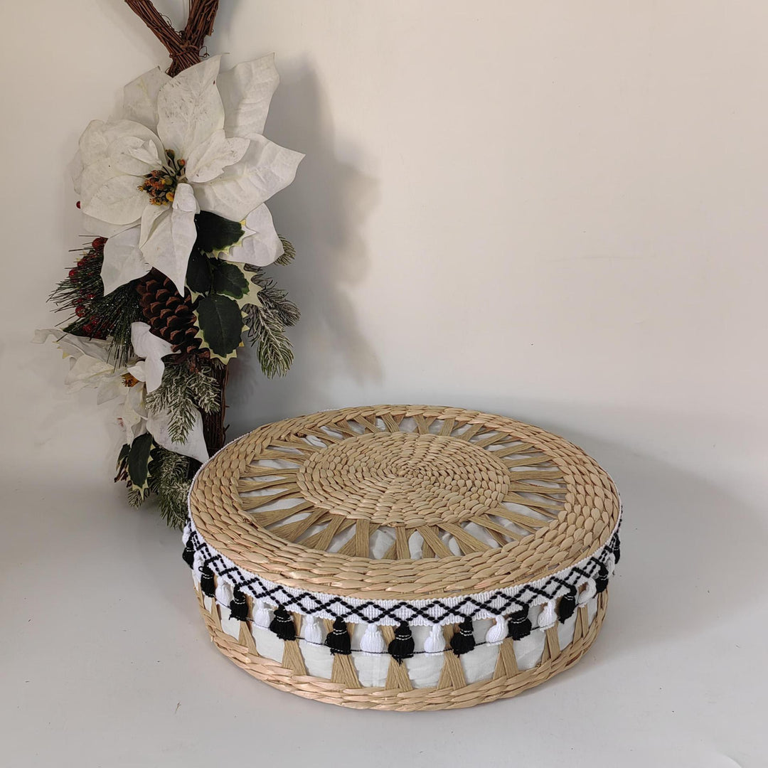 Handcrafted Pouf in Boho Style Stornfield