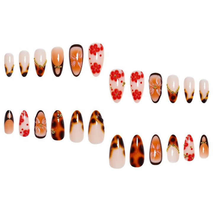 Artistic Floral Nail Art Extensions Stornfield