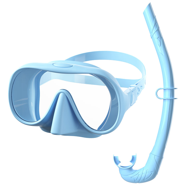 Swimming mask with flexible breathing tube Stornfield