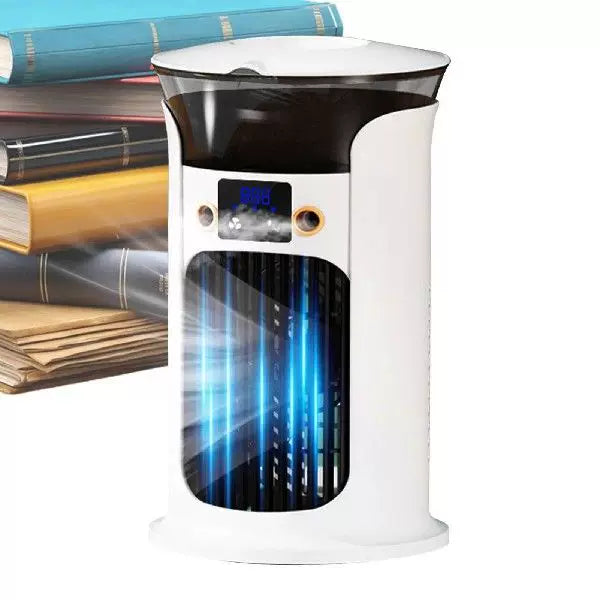 Unisex one size compact portable oscillating tower fan with digital display adjustable airflow and USB charging Stornfield