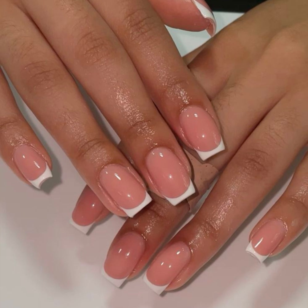 French Tip Gel Nail Enhancements