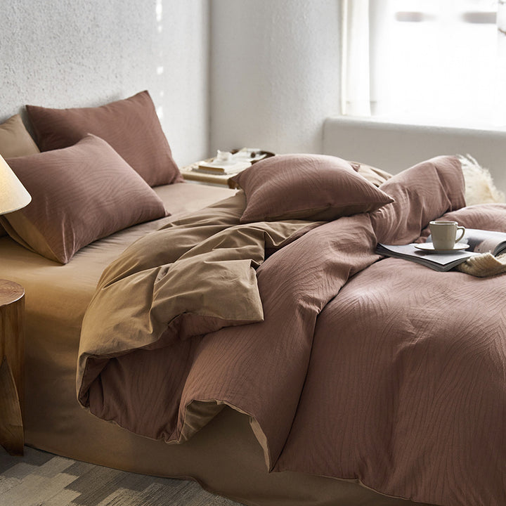 Textured Luxury Duvet Cover Set