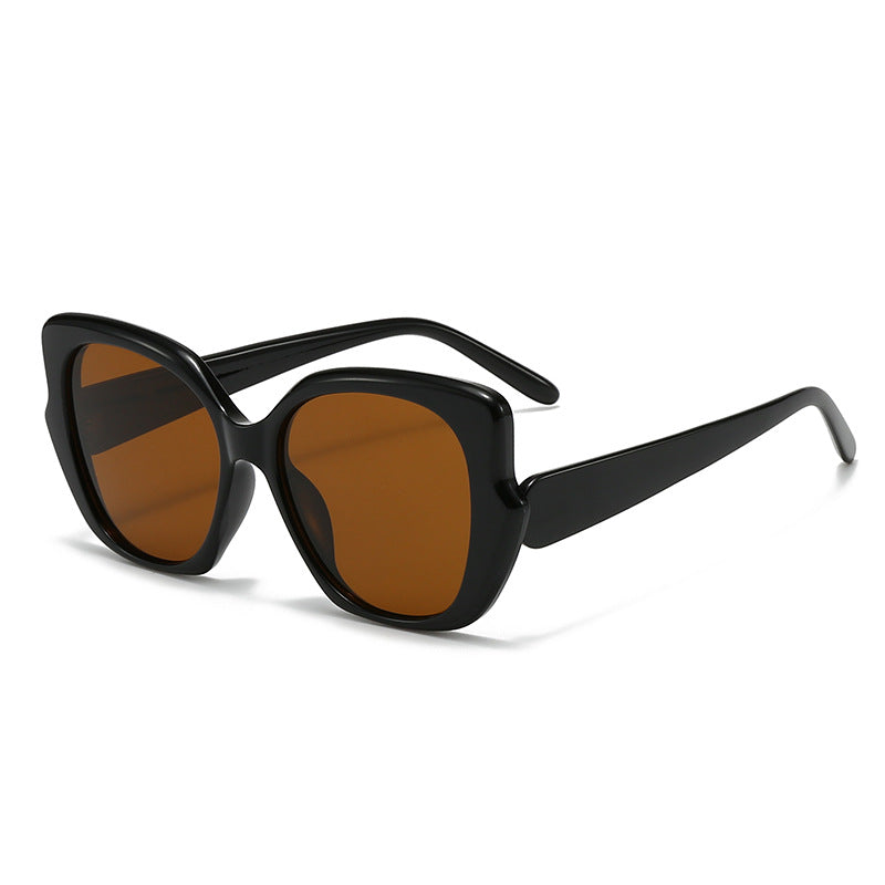 Women's oversized fashionable sunglasses with curved frame Stornfield
