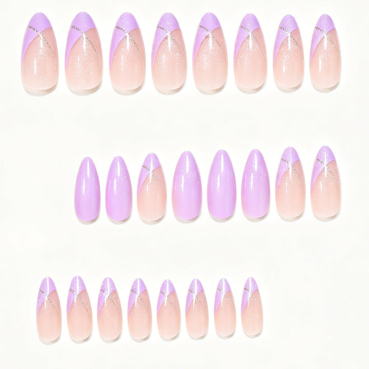 Stiletto Nail Art Tips with Gold Accents Stornfield