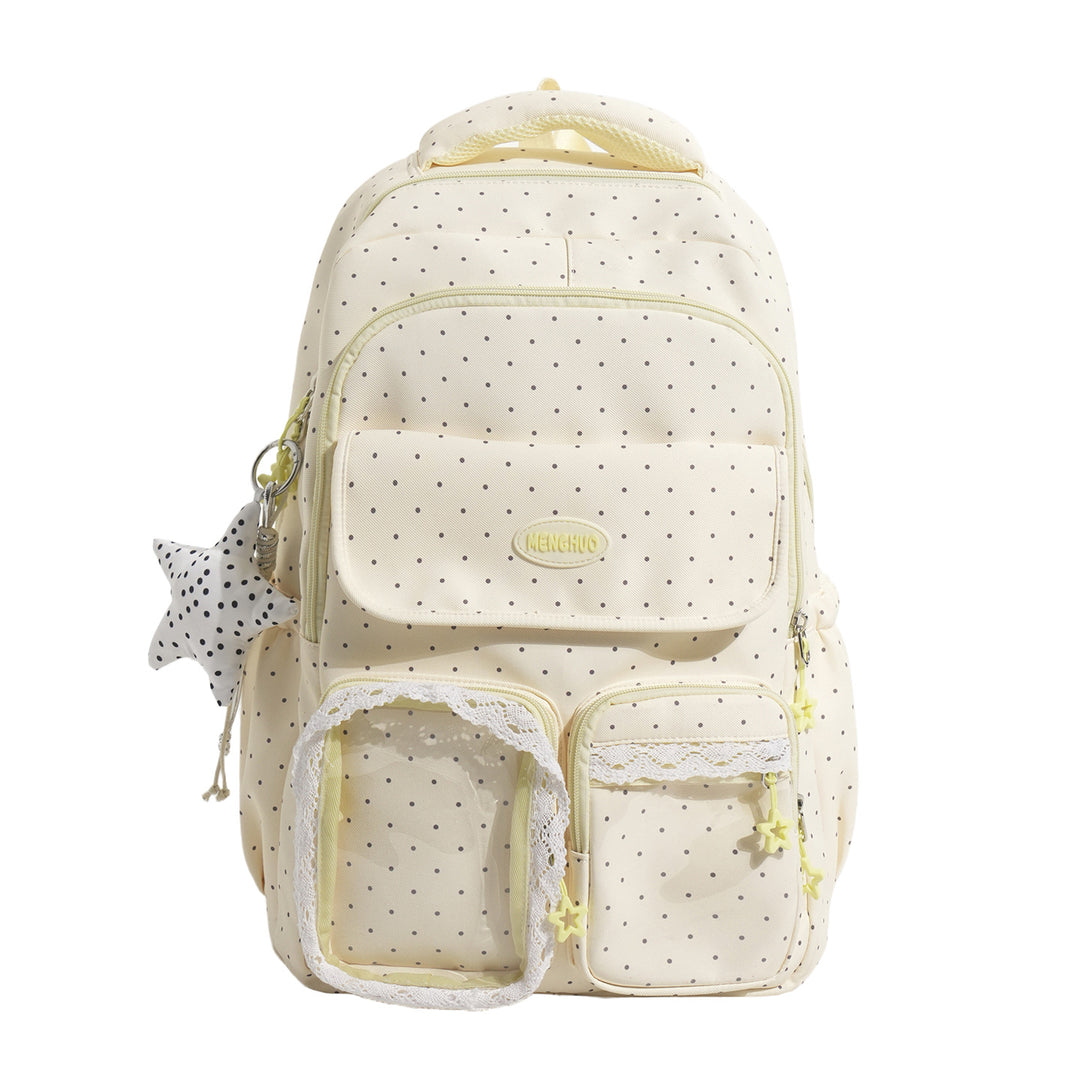 Cute Decorative Polka Dot School Backpack Stornfield