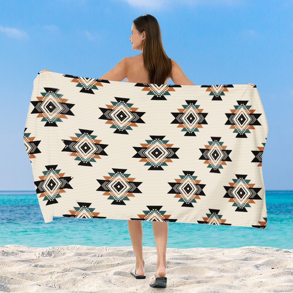 Beach towel with exclusive geometric pattern Stornfield