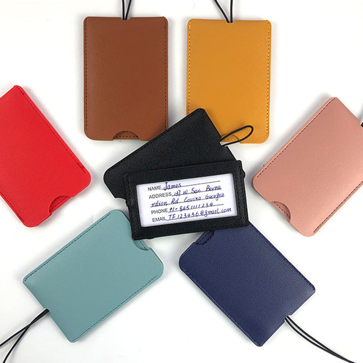 Premium Leather Travel Identification Holder Stornfield