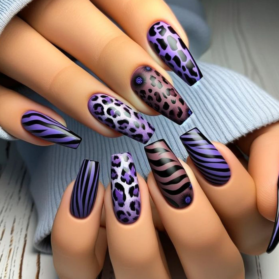 Trendy Animal Print Nail Art Set Stornfield
