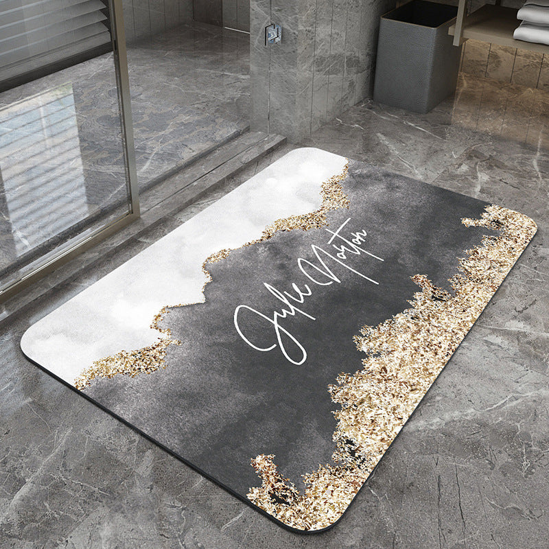Modern Geometric Design Bath Mat