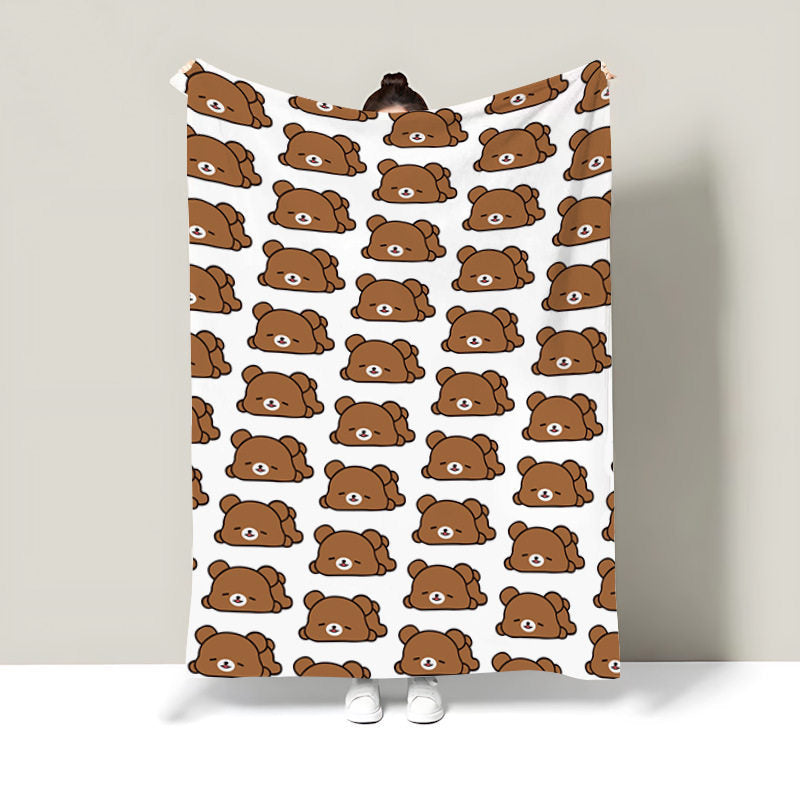 Cute Food-Themed Fleece Throw Blanket