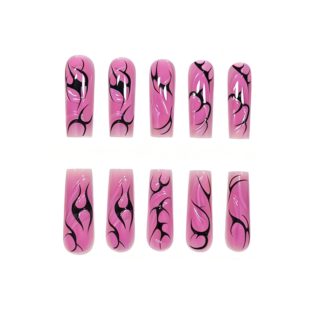 Artistic Long Acrylic Nail Enhancements Stornfield