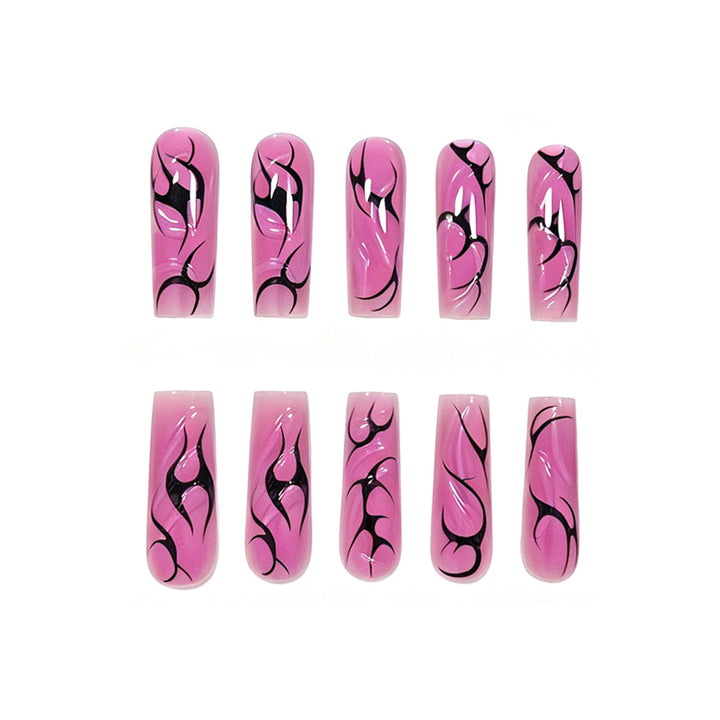 Artistic Long Acrylic Nail Enhancements Stornfield