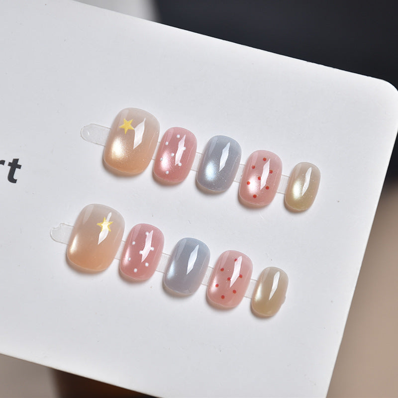 Artistic Mixed Design Press-On Nail Set Stornfield