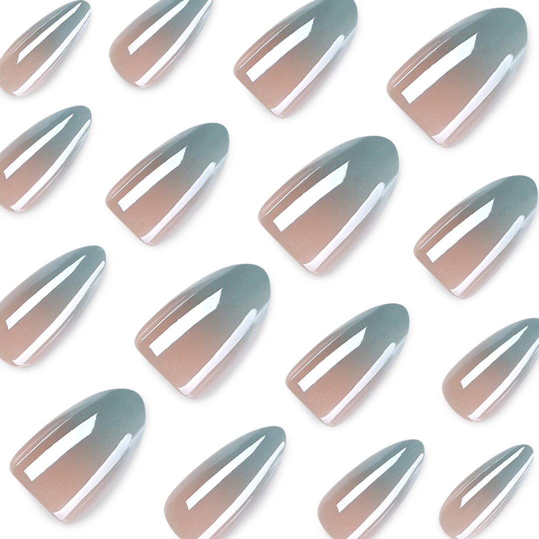 Graphic Stiletto Nails with Elegant Ombre Effect Stornfield