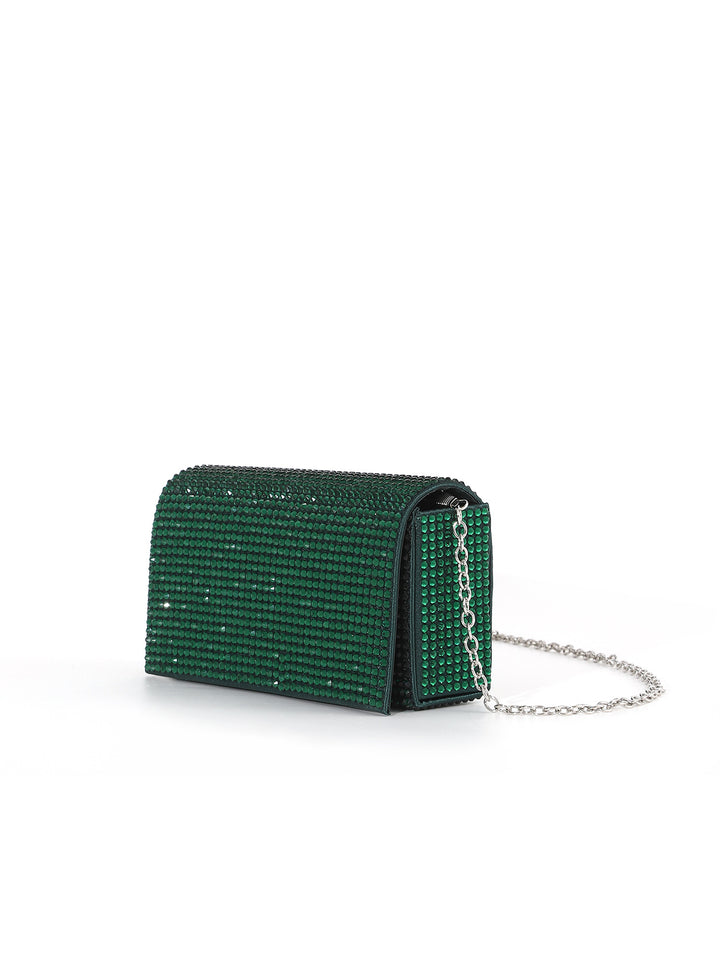 Glamorous Crystal-Embellished Evening Clutch