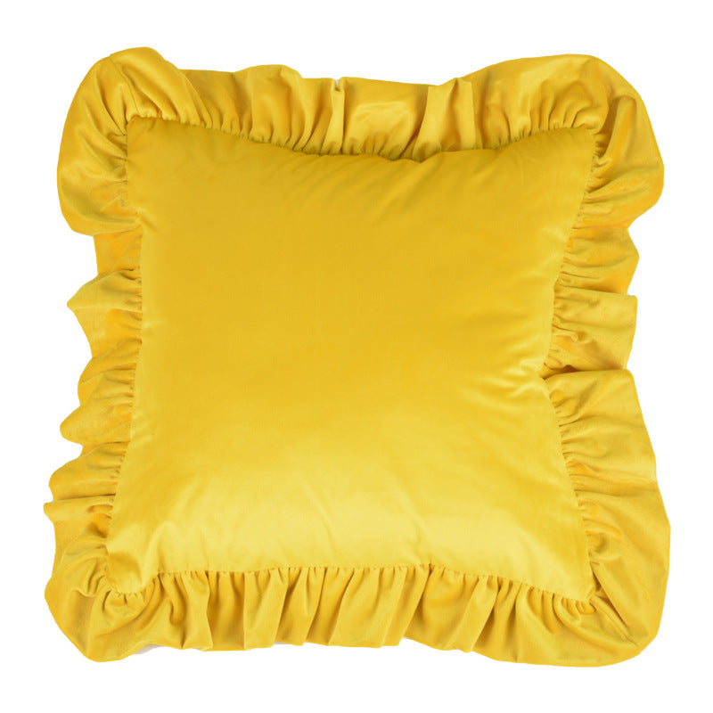 Luxury Ruffle Decorative Pillow