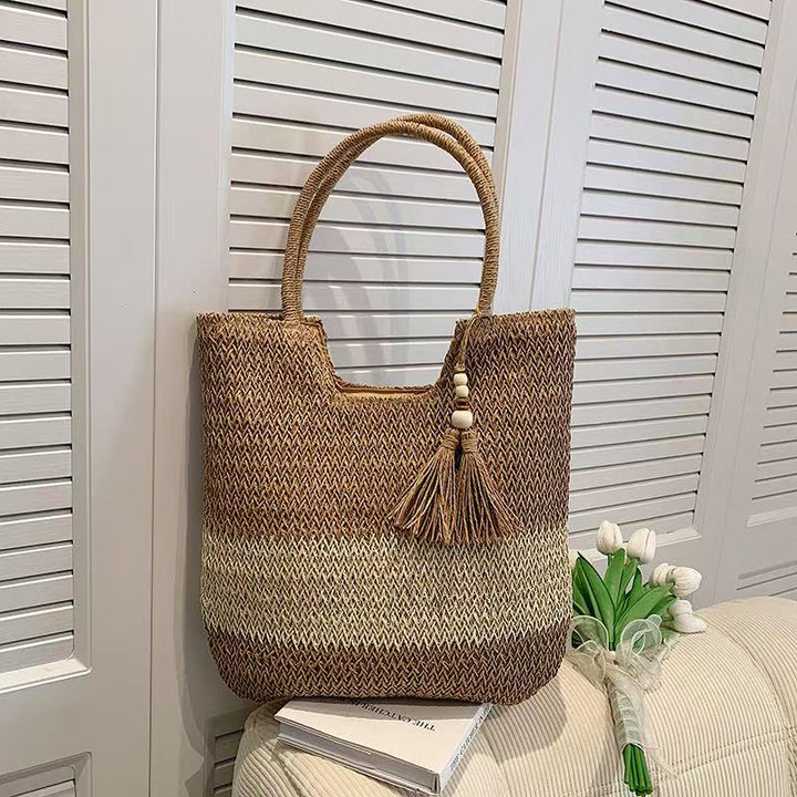 Hand-knotted Seasonal Beach Bag Stornfield