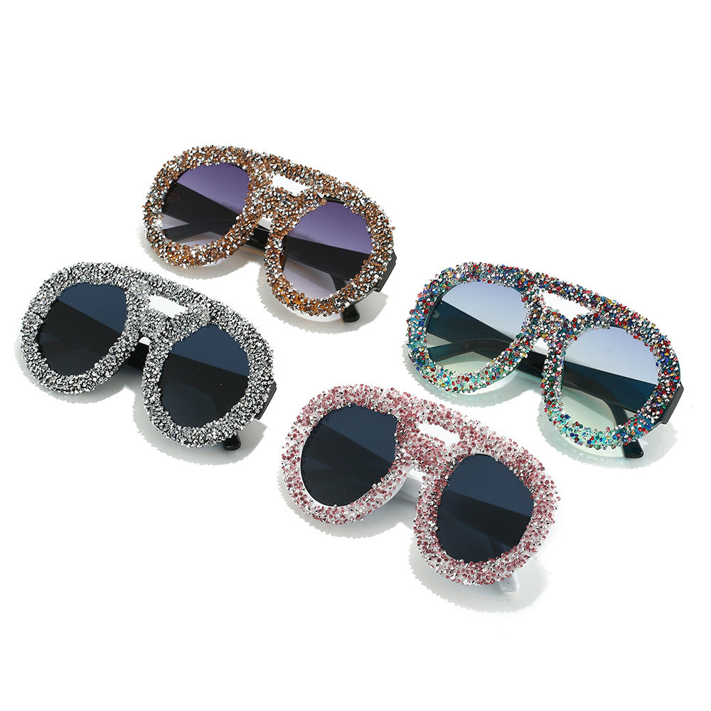 Women's fashionable sunglasses with glamorous rhinestone frame Stornfield