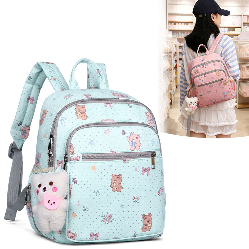 Cute Cartoon-Themed Multi-Pocket Backpack Stornfield