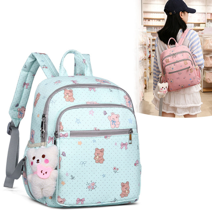 Cute Cartoon-Themed Multi-Pocket Backpack Stornfield
