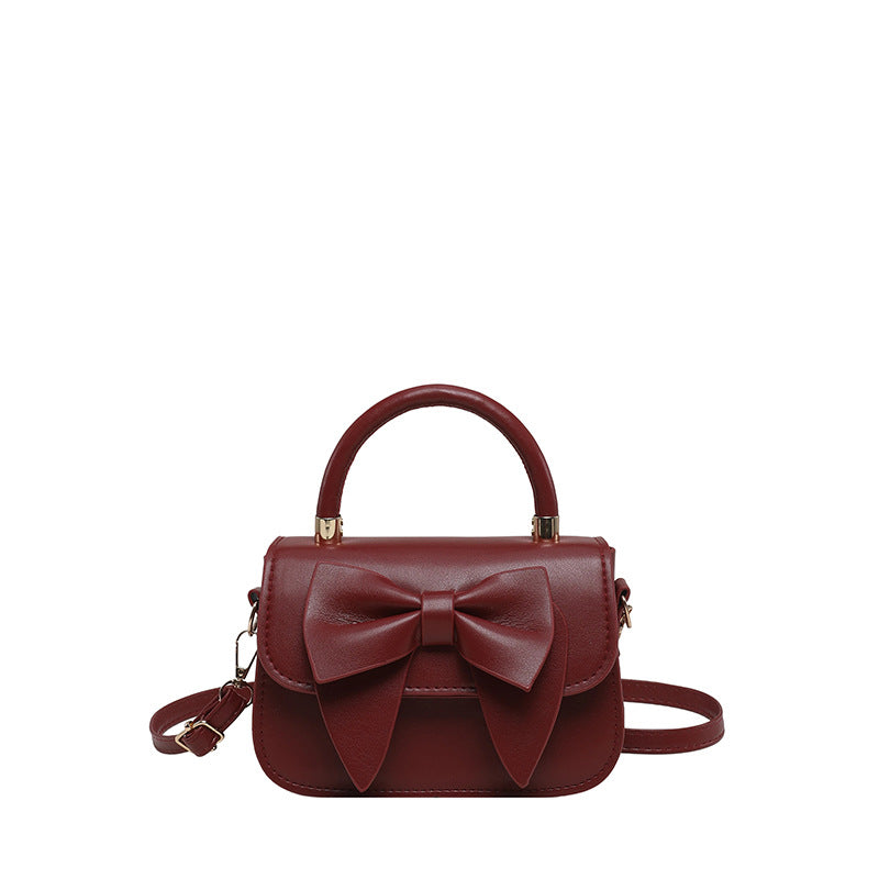 Bow-Accent Structured Handbag